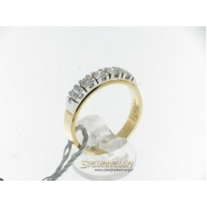 Salvini anello riviera in oro giallo e bianco con diamanti ct.0,65 ref. n518860